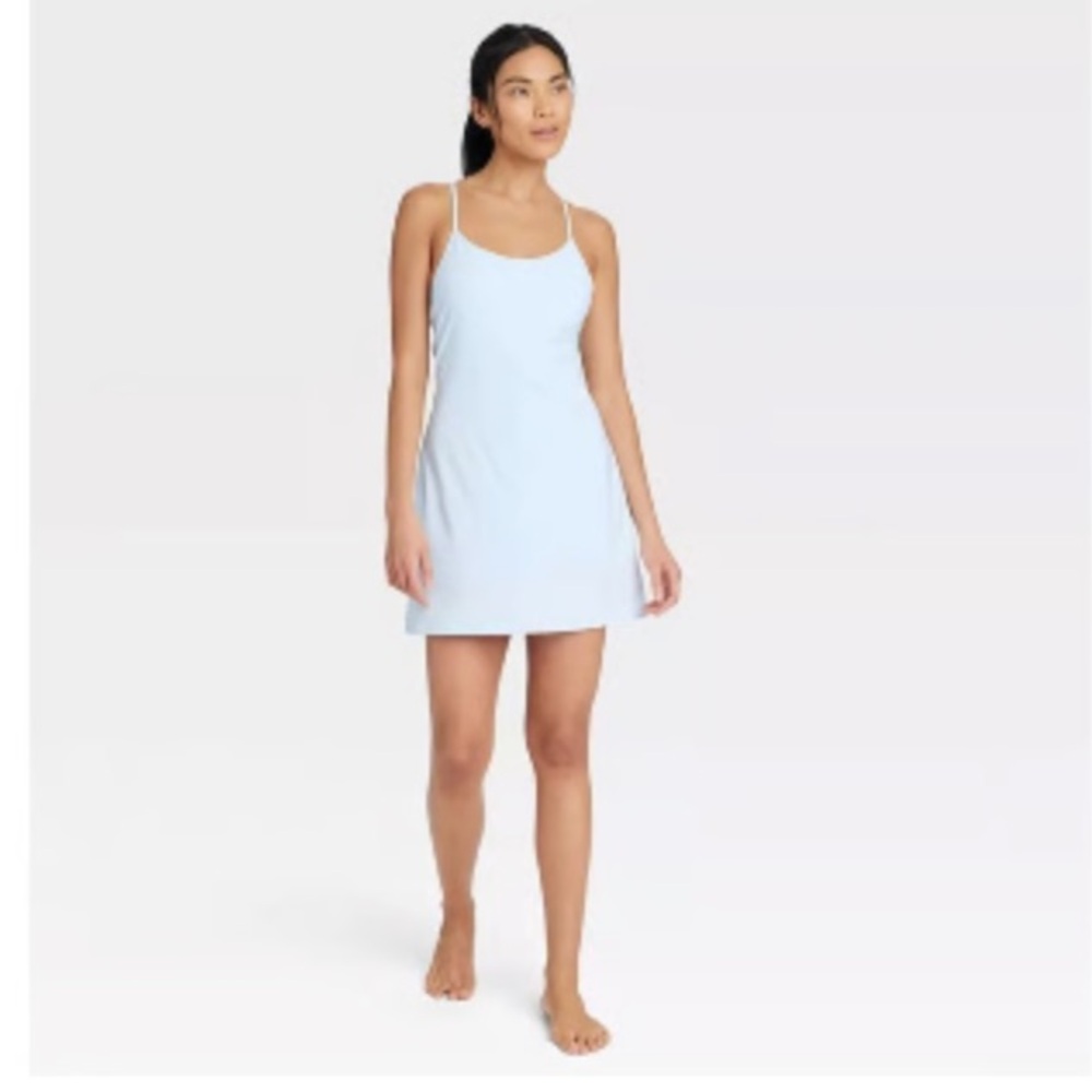 All In Motion Women’s Athletic Flex Strappy Light Blue Slip Dress